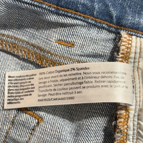 EILEEN FISHER Sz 10 Jeans Mid-Wash Boyfriend Tapered Leg Cut High Waist - Picture 8 of 8